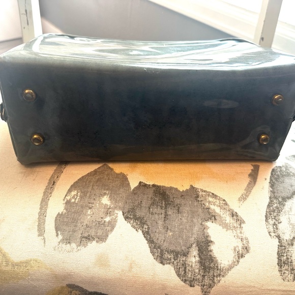 Verdi 1960s Gray Leather Vinyl Hand Bag - Picture 8 of 8
